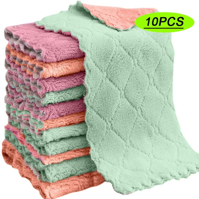 Kitchen Towel / Microfiber Absorbent Towel 10Pcs